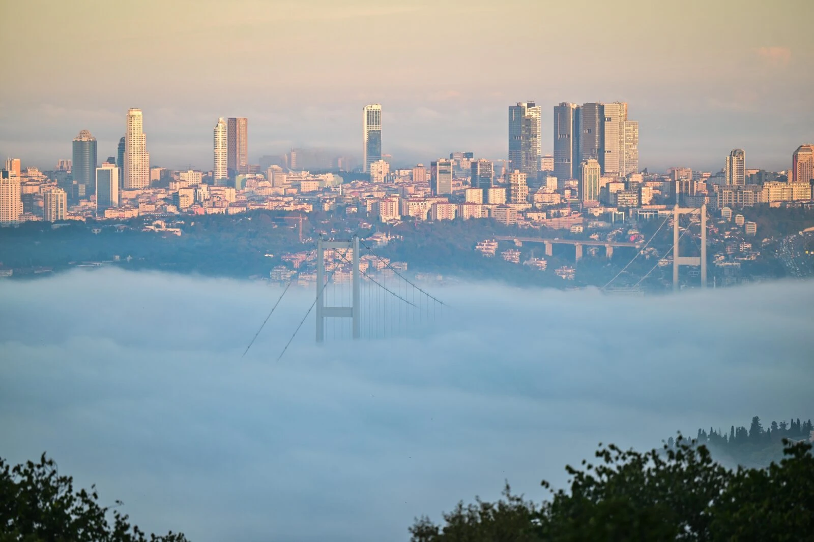 Photo shows a general view from Istanbul.