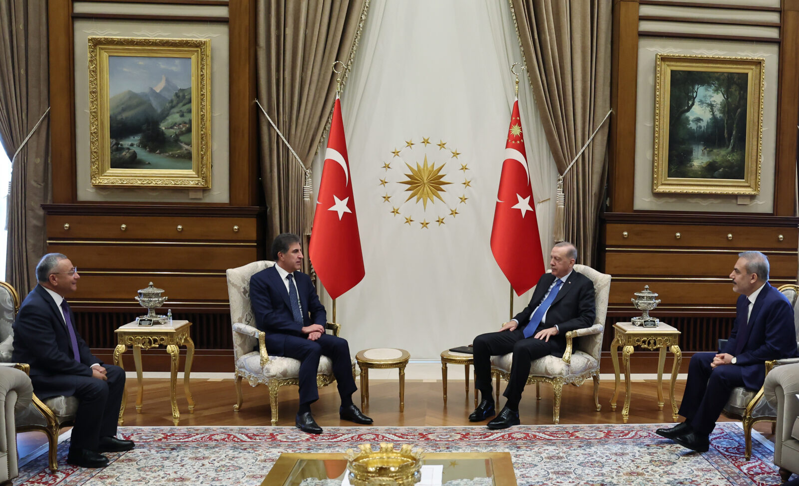 Erdogan meets with Iraqi Kurdish President Barzani in Ankara for high-stakes talks