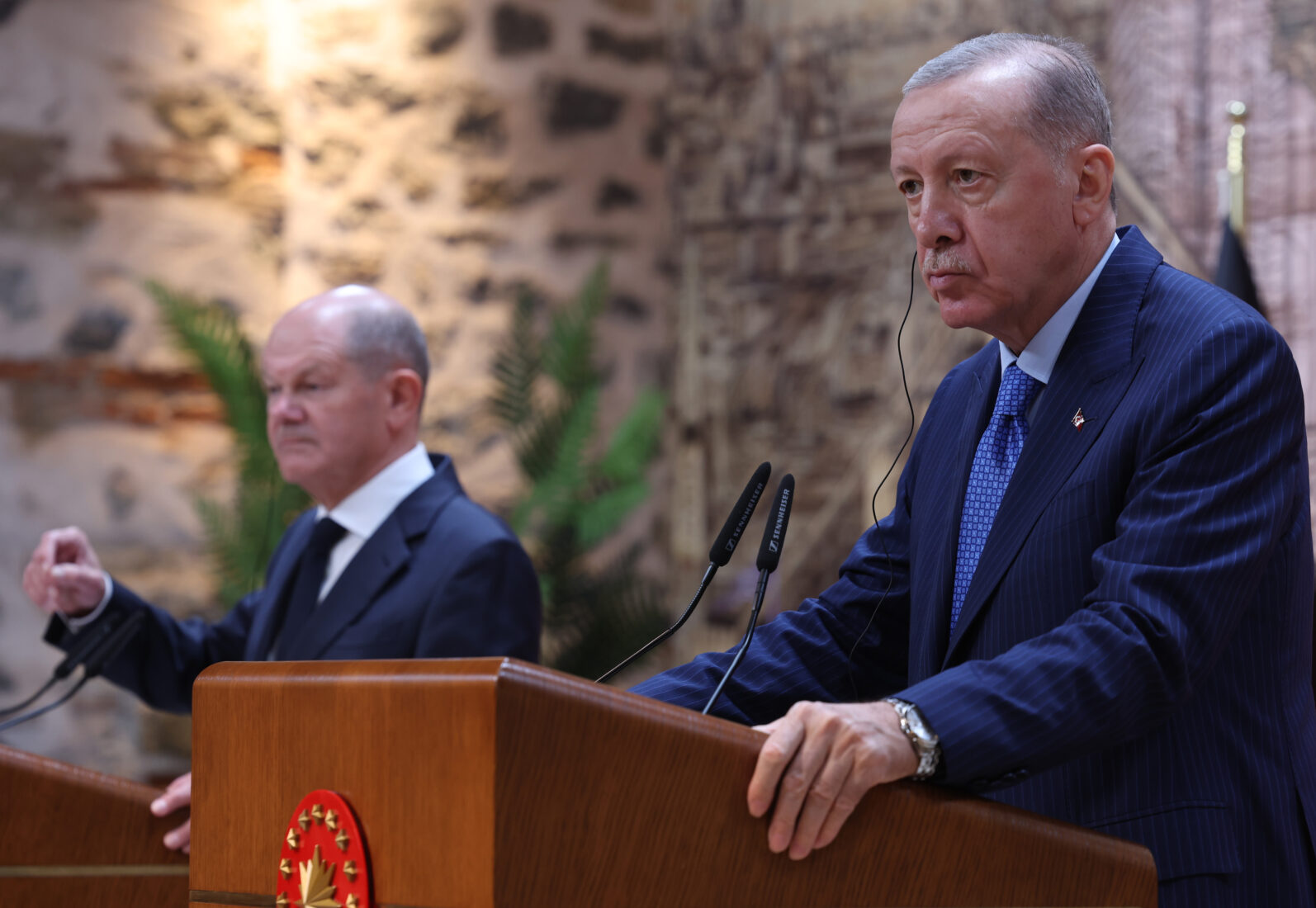 Erdogan and Scholz call for cease-fire in Gaza, strengthen defense cooperation