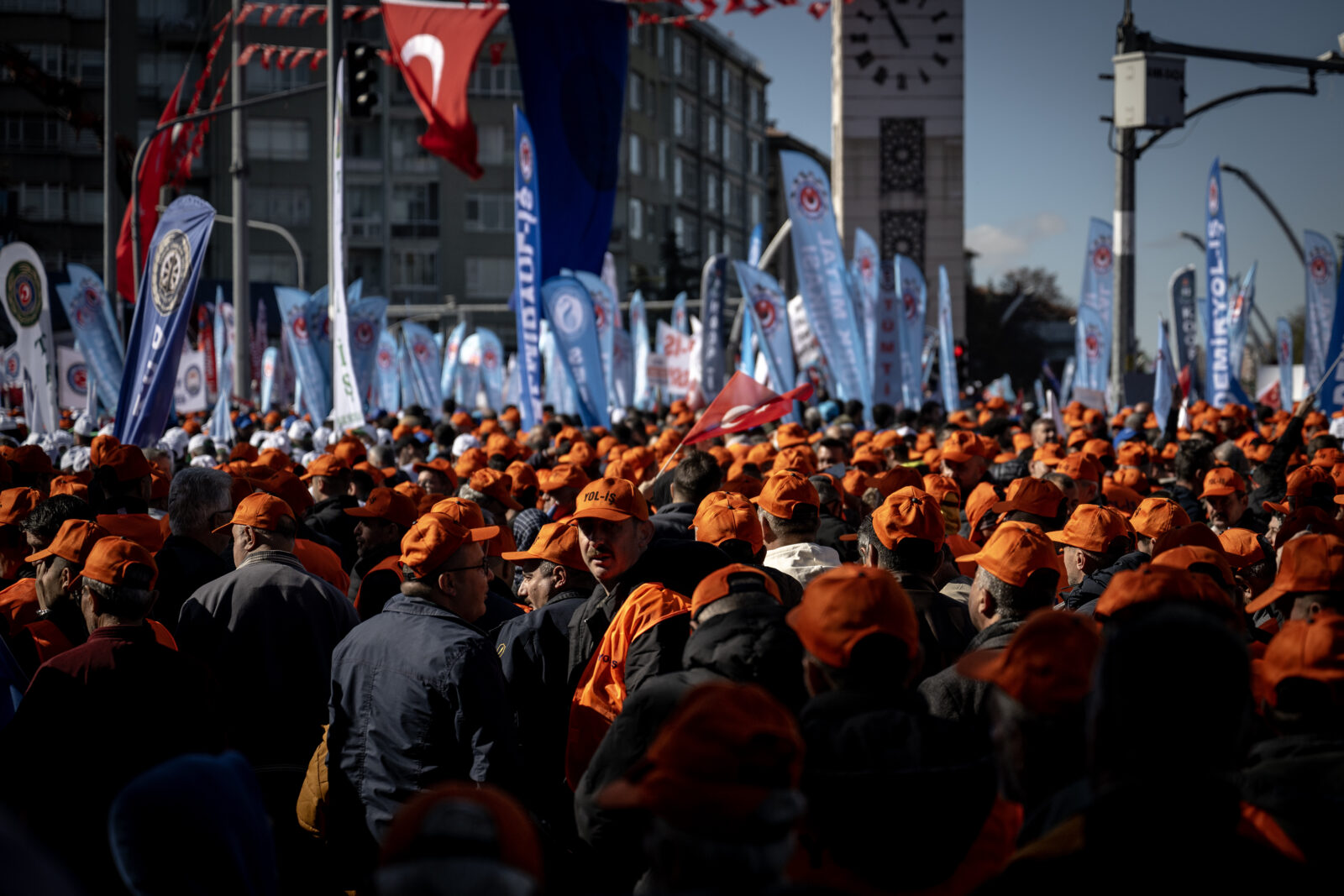 Turk-Is, one of Türkiye's largest trade union confederations, organizes rally in Ankara