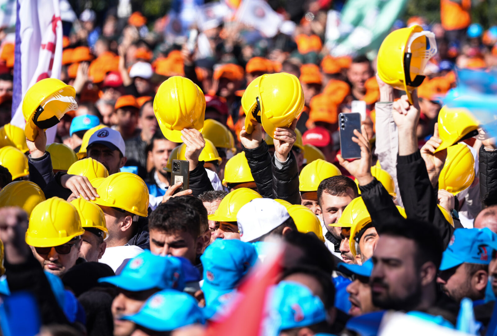 Turk-Is, one of Türkiye's largest trade union confederations, organizes rally in Ankara