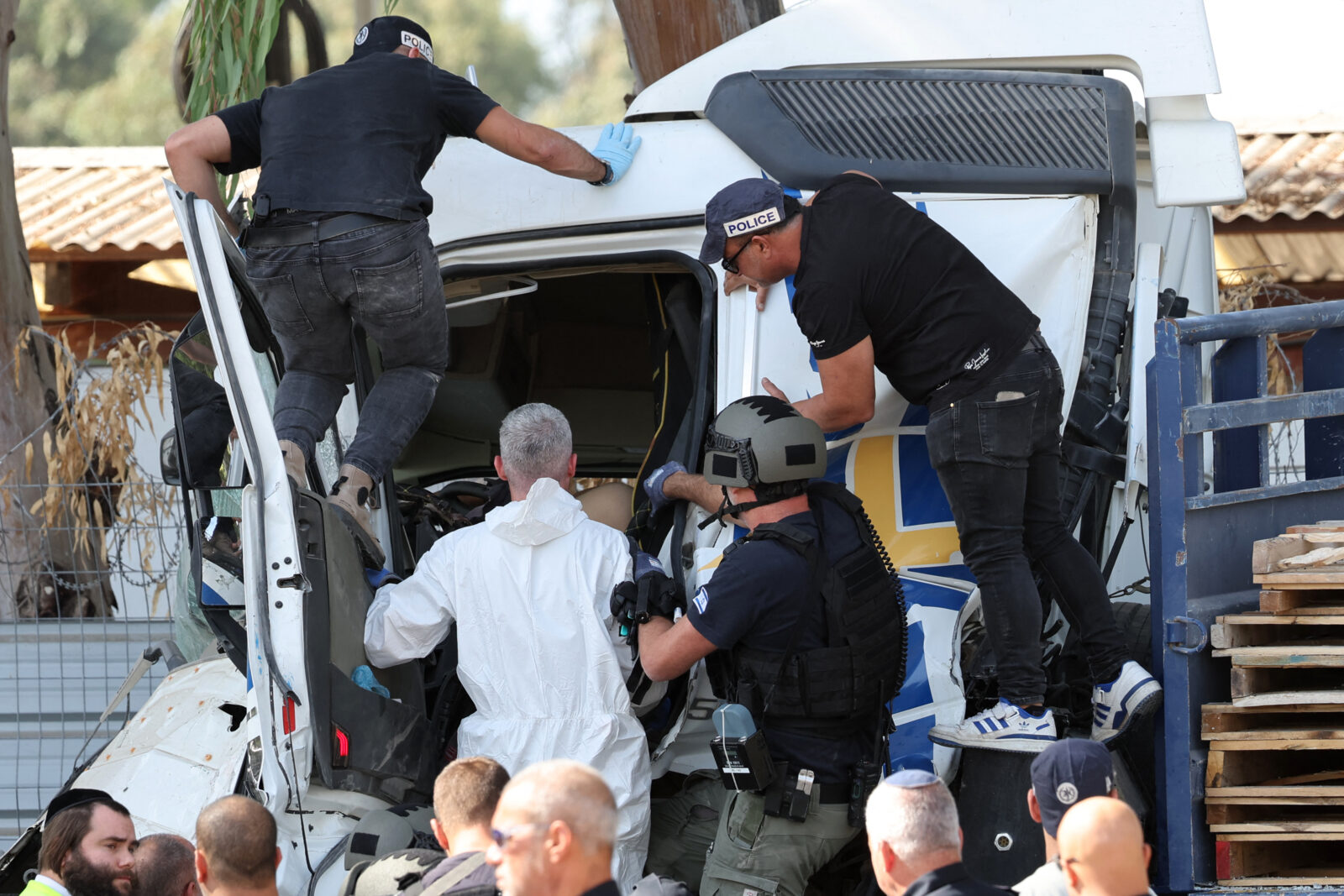 1 killed, 35 injured in truck ramming near Mossad headquarters in Tel Aviv