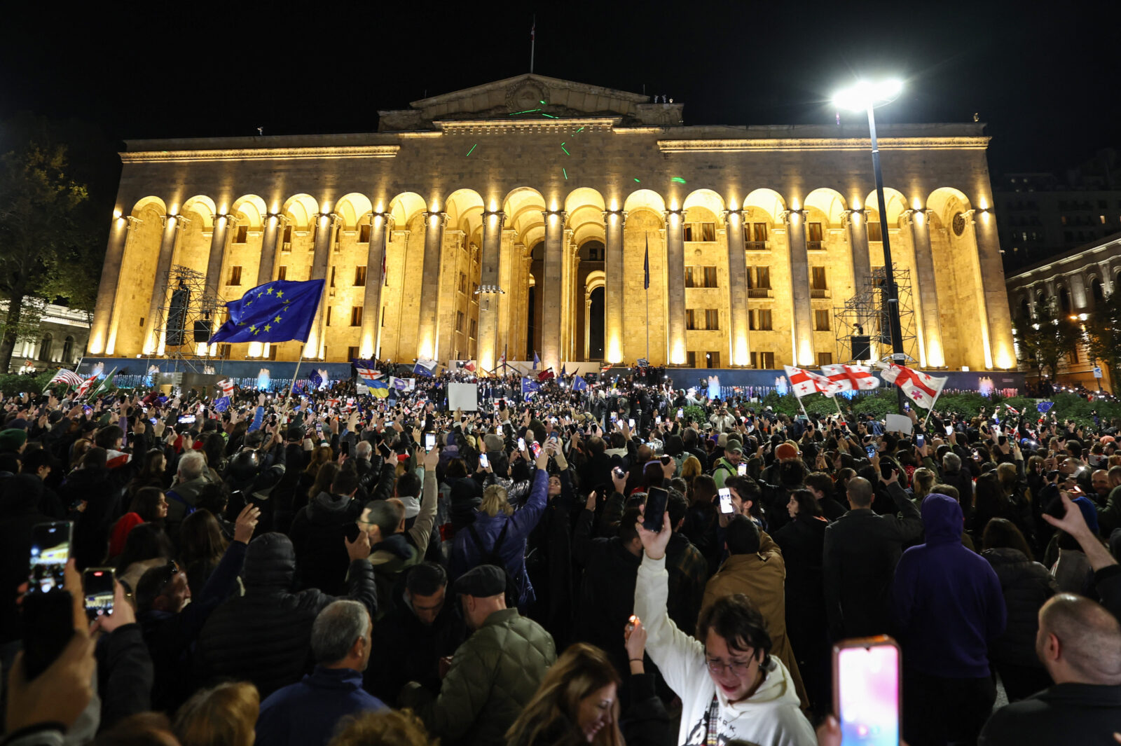 Mass protests erupt in Georgia over 'stolen' elections