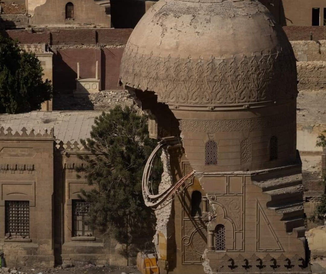 Historic Mamluk-style Ottoman tomb in Cairo razed for parking lot