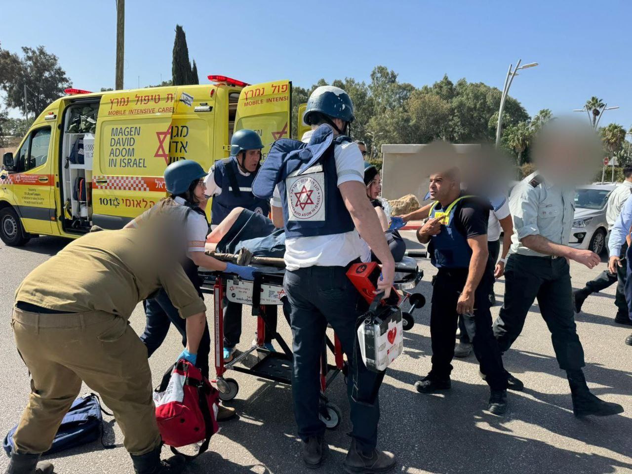 Truck rams into bus stop in central Israel, multiple casualties reported