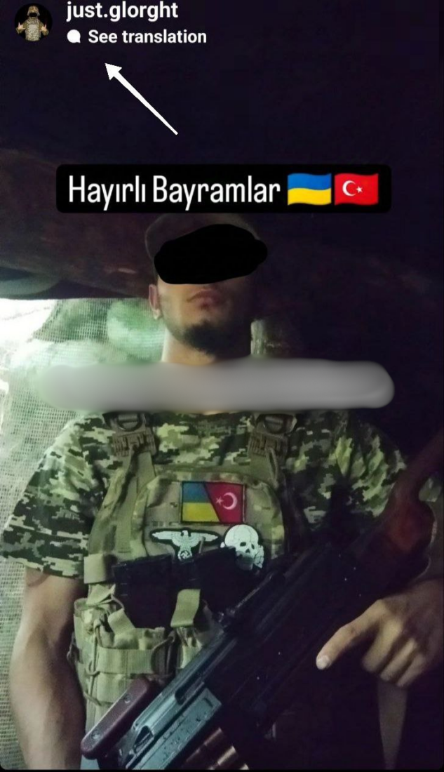 Turkish neo-Nazi mercenary fighting in Ukraine reveals his journey