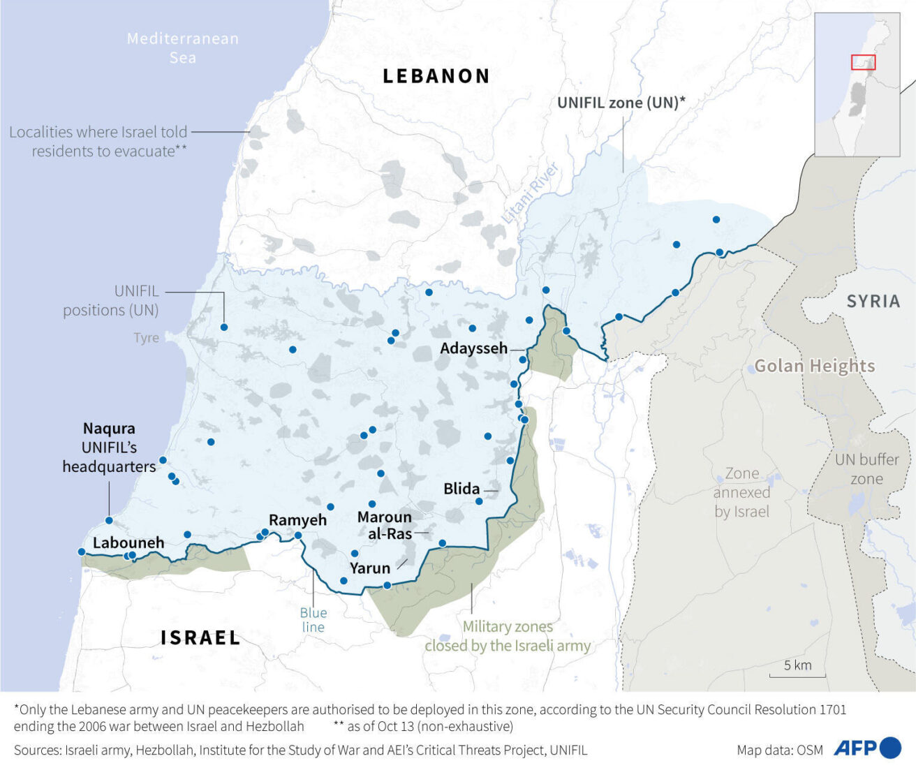 UNIFIL maintains positions despite Israeli attacks in southern Lebanon