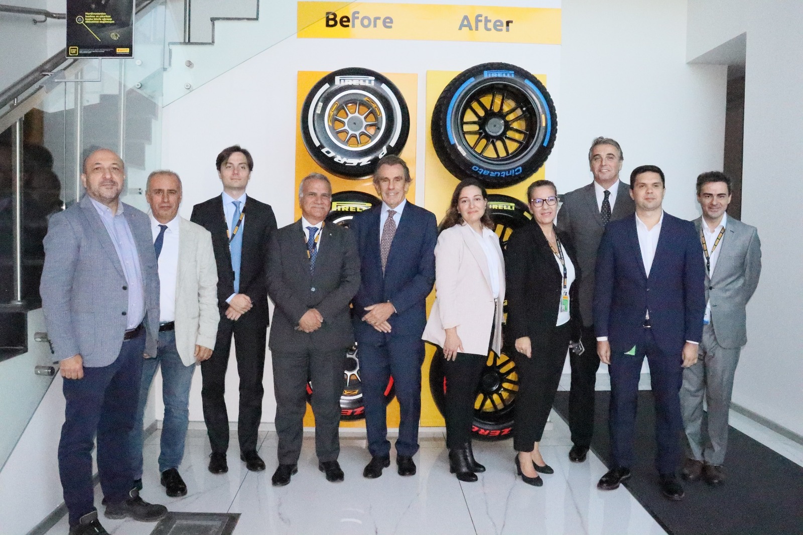 Italian ambassador Marrapodi tours Pirelli’s iconic Izmit factory in Türkiye