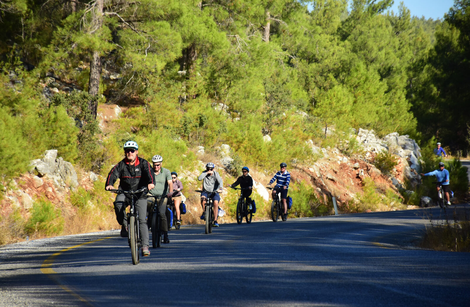 Cycling through Bodrum’s natural beauty: Cruise tourists opt for adventure on bikes