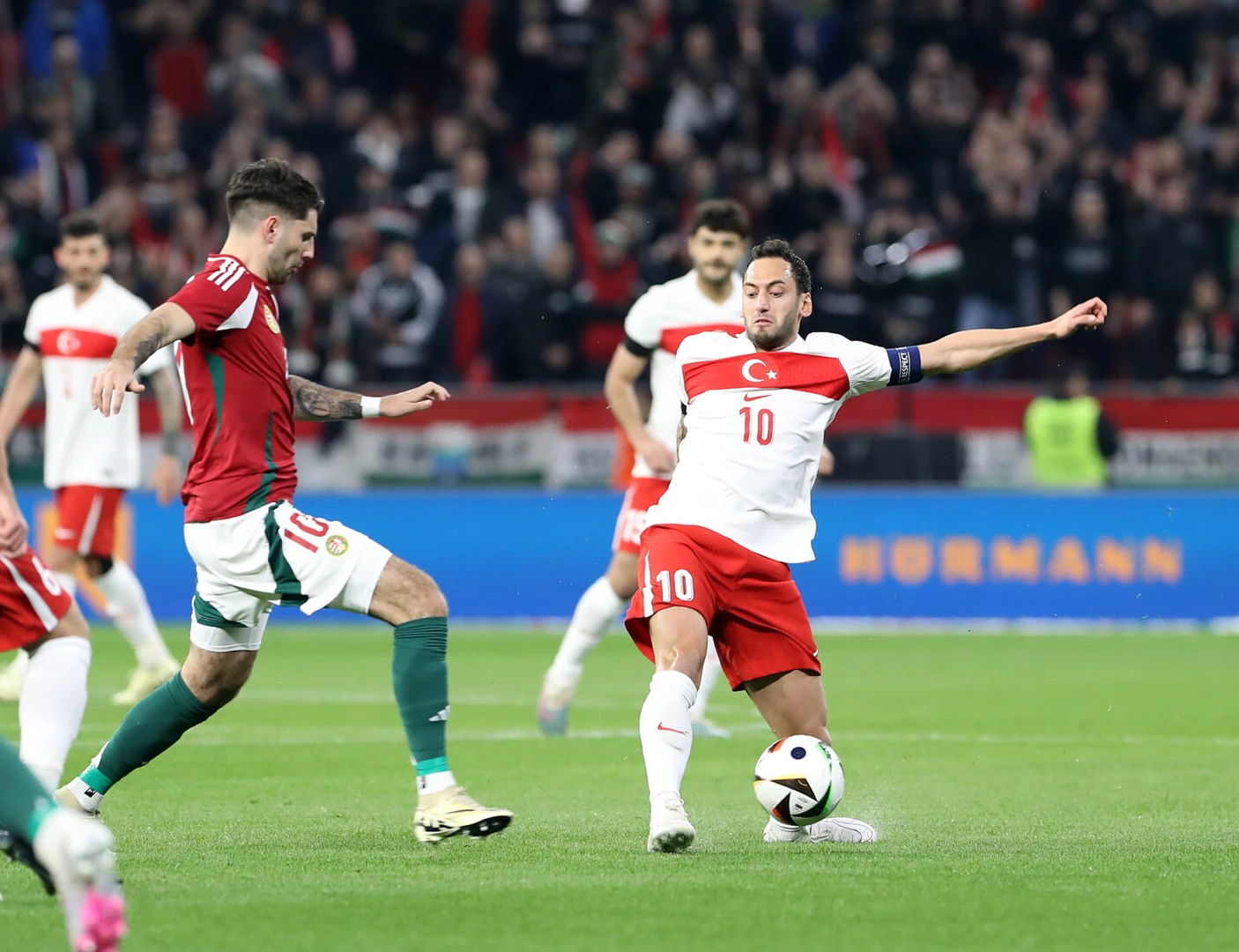 Dominik Szoboszlai and Hakan Calhanoglu