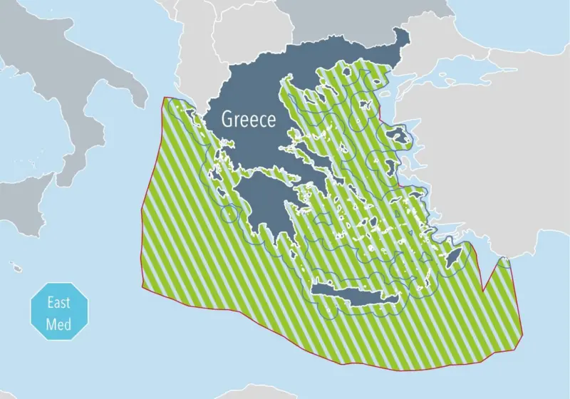 European Union uses unrealistic map of Aegean Sea, Cyprus island