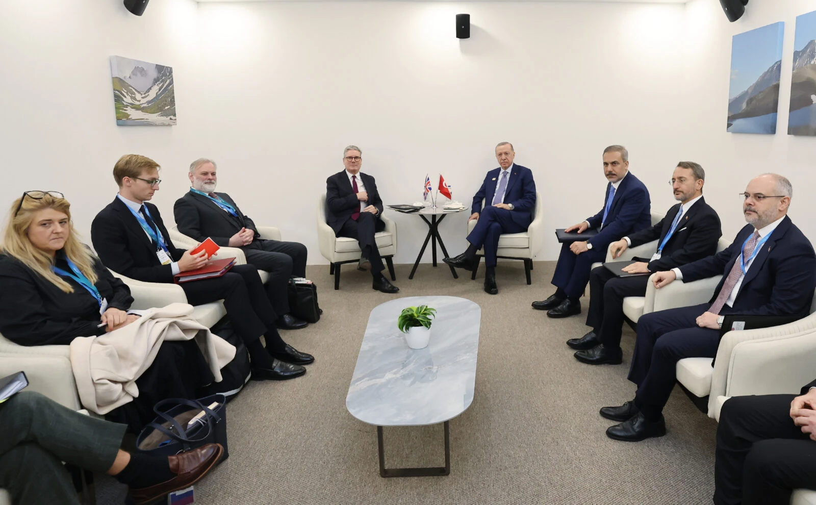 President Erdogan, UK's Starmer discuss bilateral relations, regional conflicts at COP29