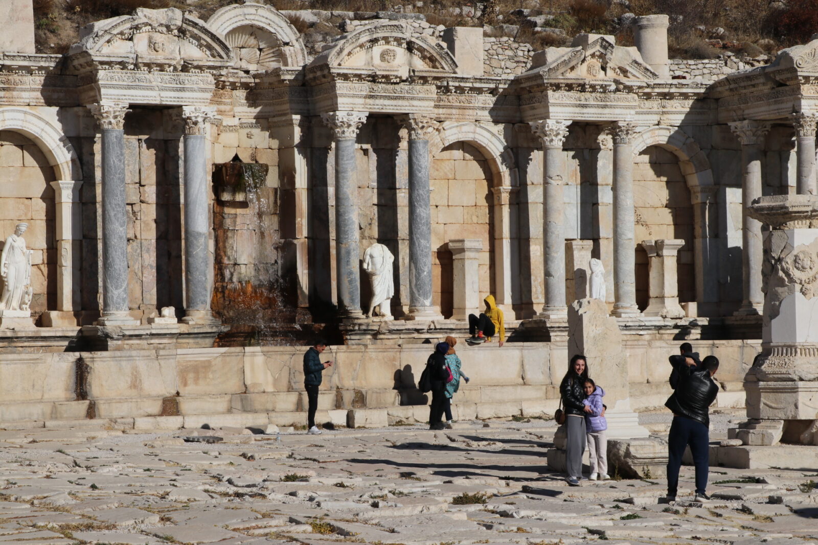 Hadrian's fountain in Türkiye's Sagalassos restored to former glory