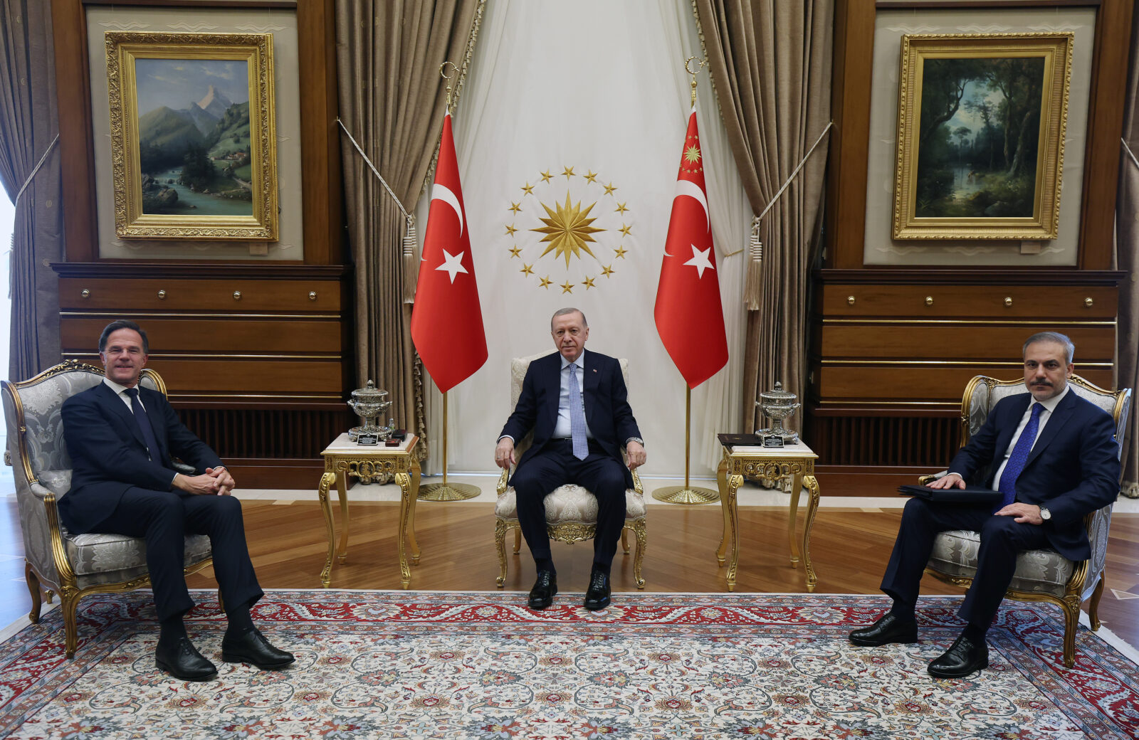 Erdogan, NATO's Rutte discuss key security threats in Ankara meeting