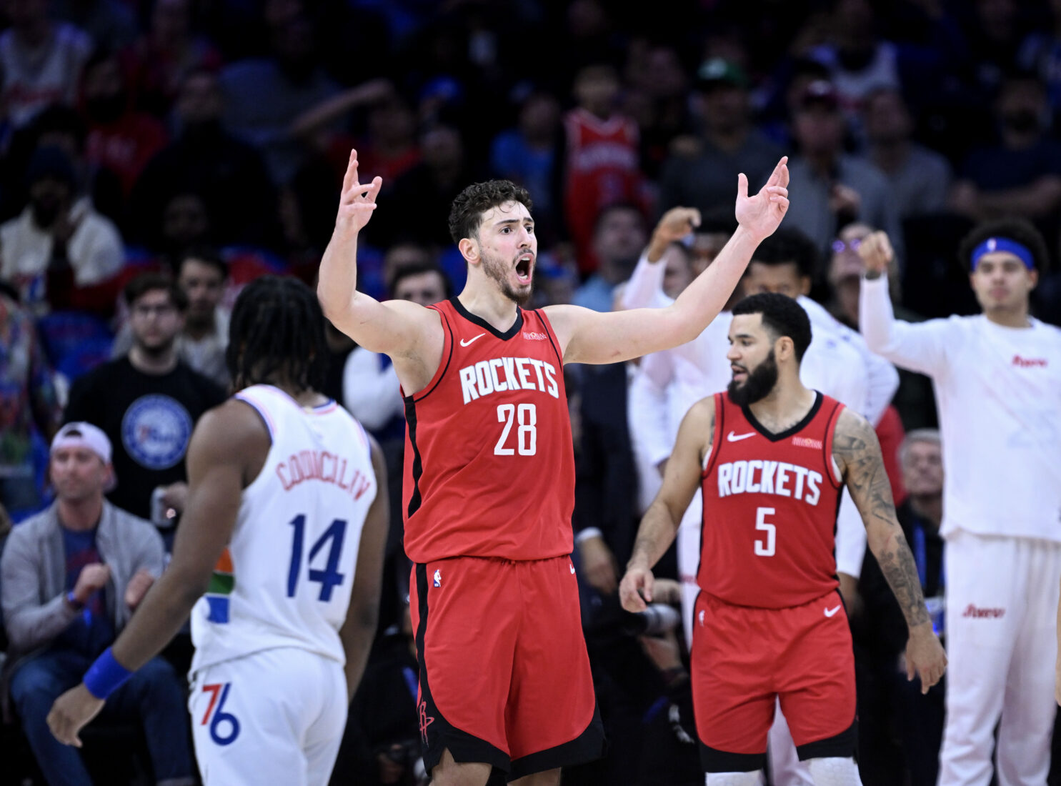 Alperen Sengun’s late game heroics propel Rockets to overtime win over 76ers