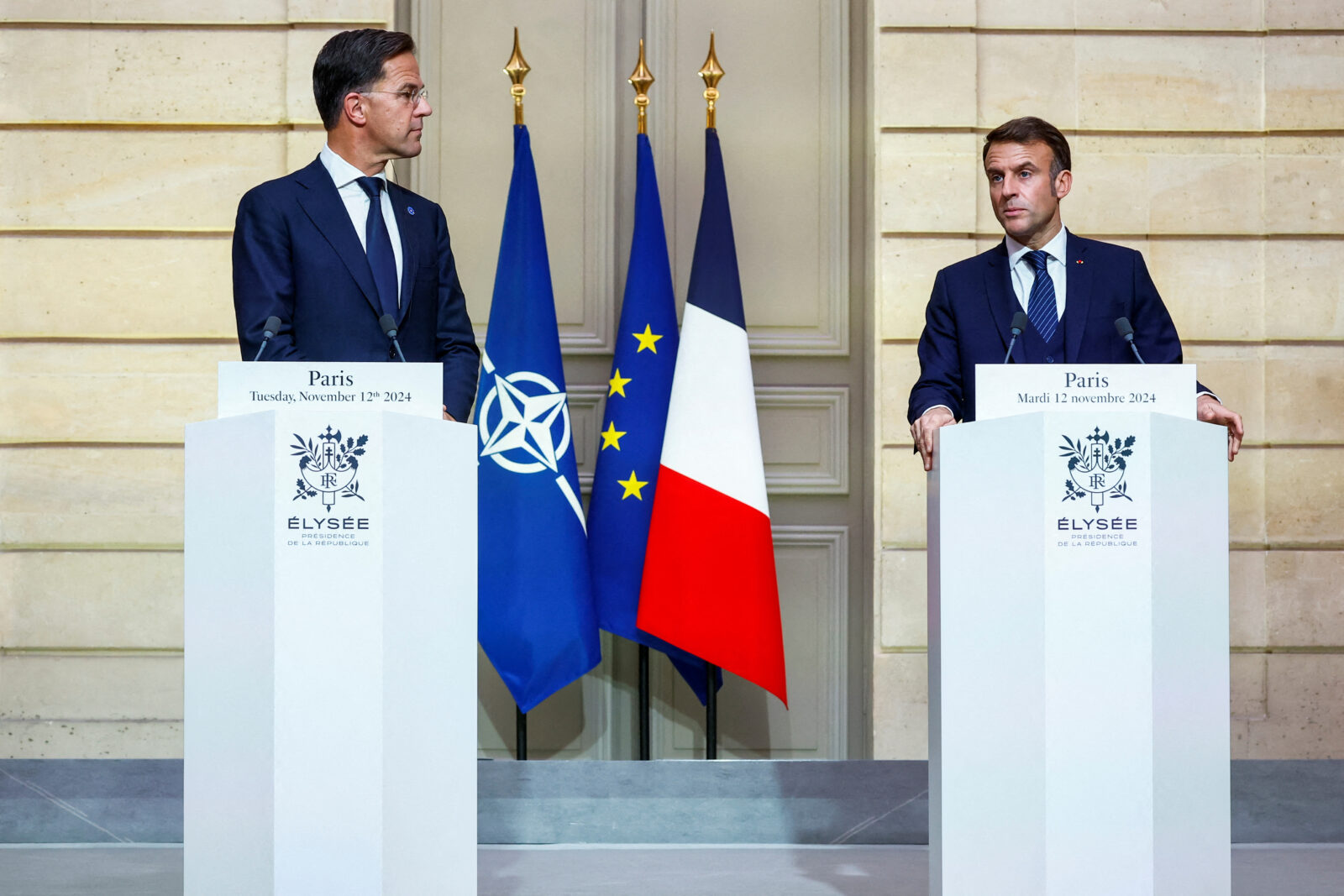 Europe avoided bearing burden of its own security, says French President Macron