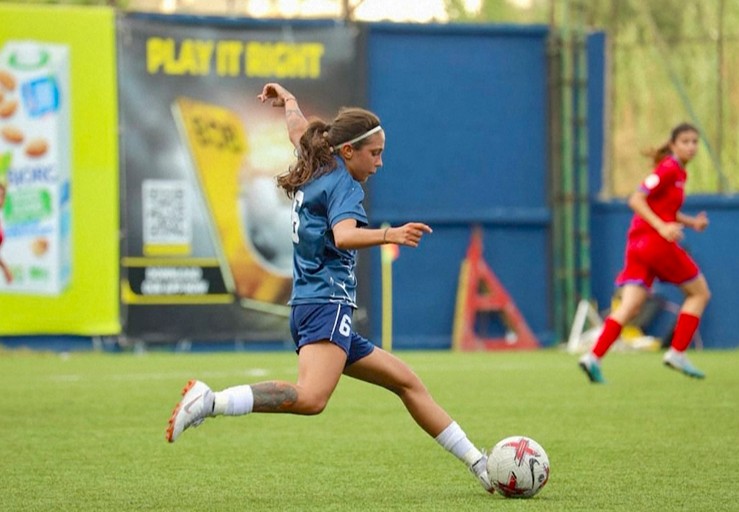 Lebanese footballer Celine Haidar