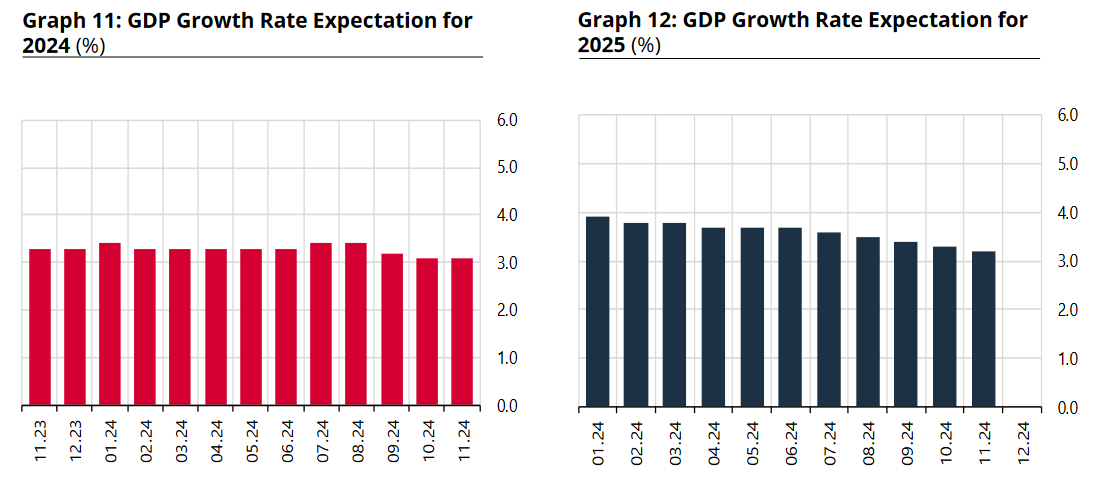 Markets predict higher year-end inflation, weaker US dollar for Türkiye