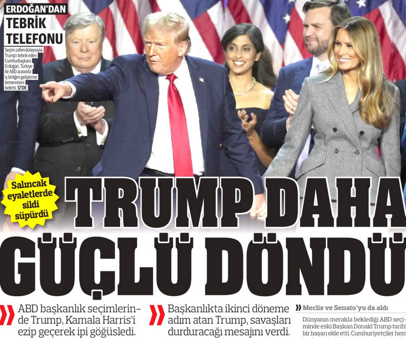 Up close: How Turkish media covered Trump's election victory