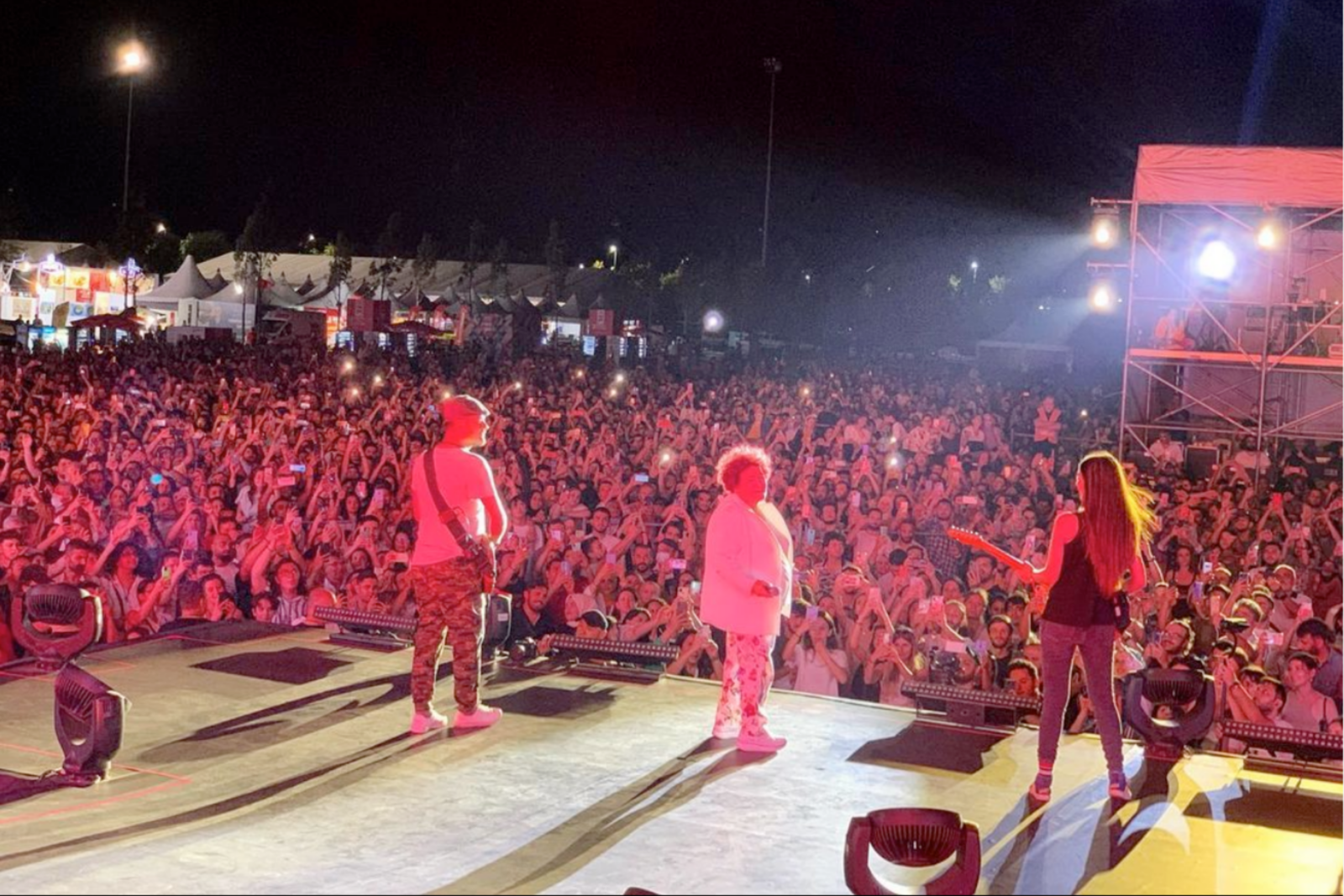 Selda Bagcan performs in Yenikapi, Istanbul, July 26, 2022