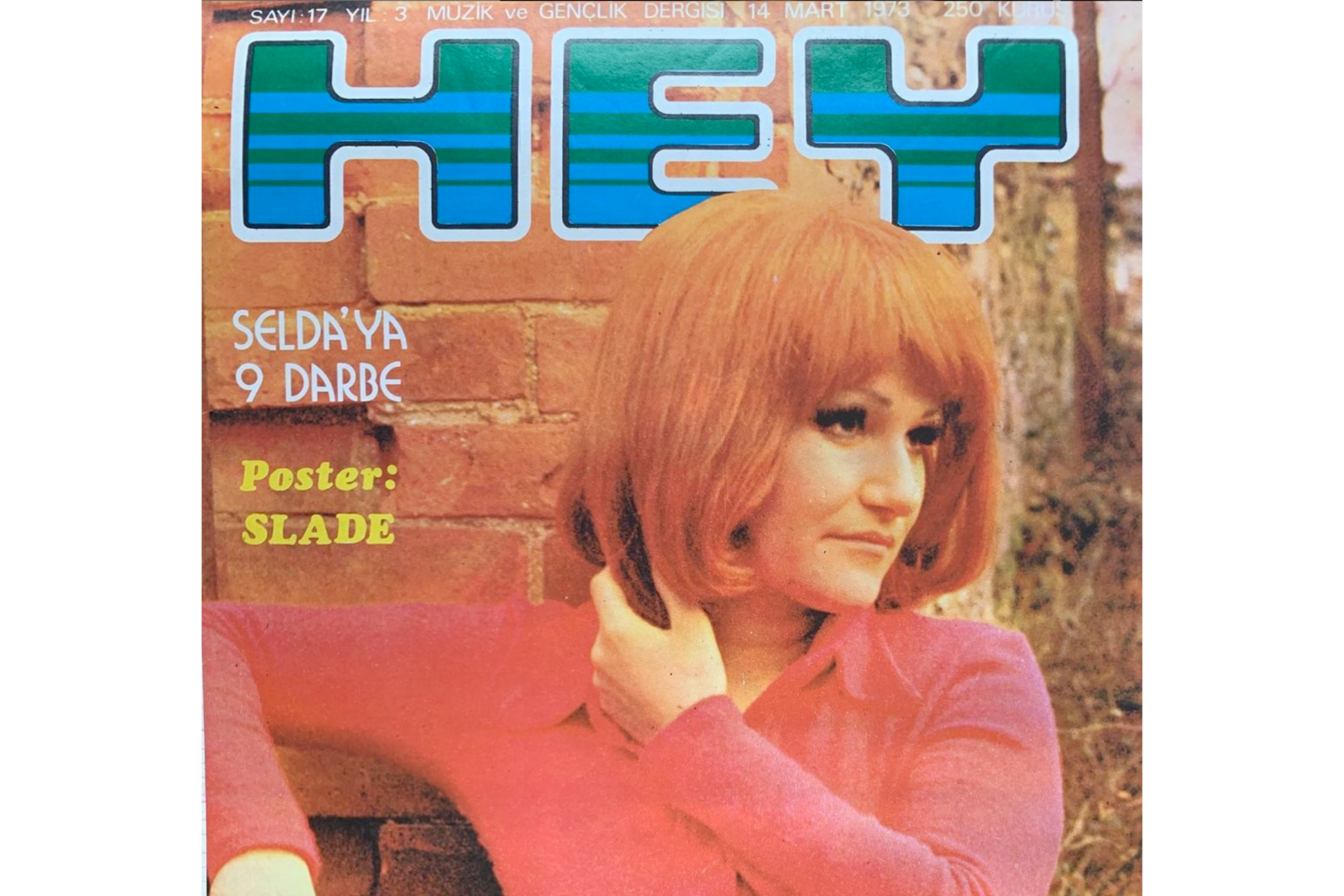 Turkish folk singer Selda Bagcan was featured in HEY magazine’s cover back in 1973