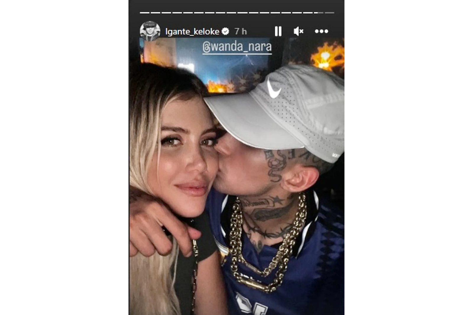 Galatasaray's Mauro Icardi cuts Wanda Nara off after photos with rapper surface