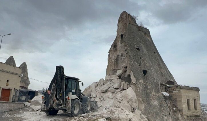 Cappadocia's iconic fairy chimney collapses in dramatic midnight moment