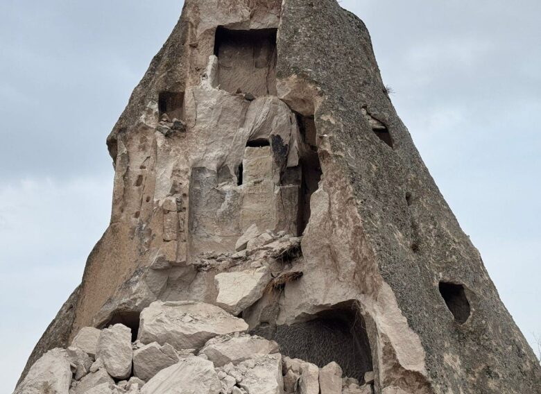 Cappadocia's iconic fairy chimney collapses in dramatic midnight moment