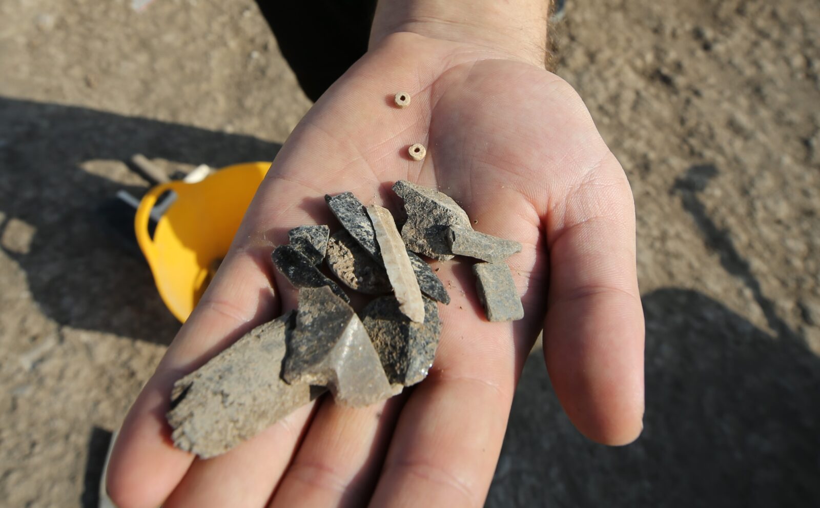 2-meter-long stone block found at 12,000-year-old Boncuklu Tarla site in Mardin