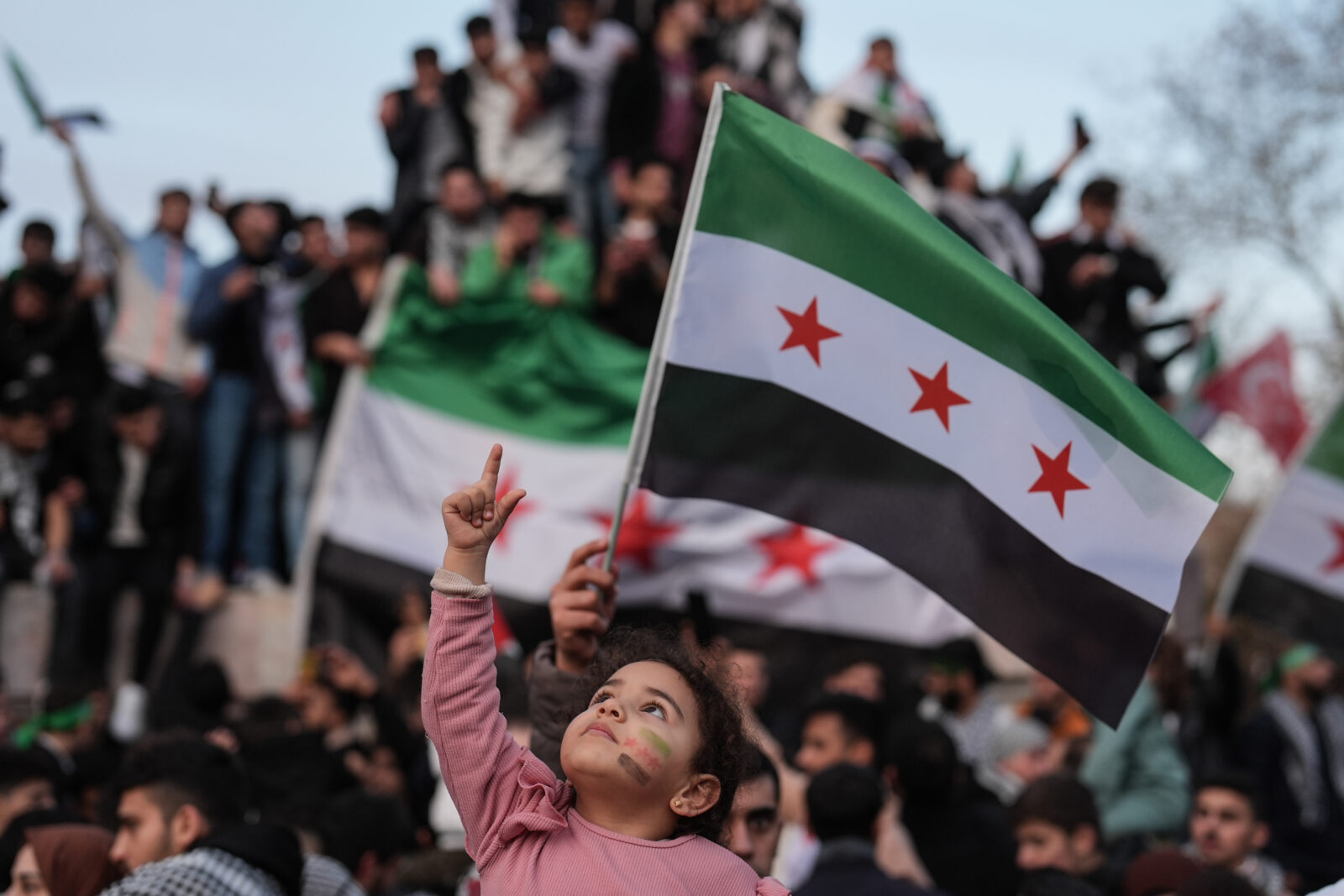 syrians celebrate