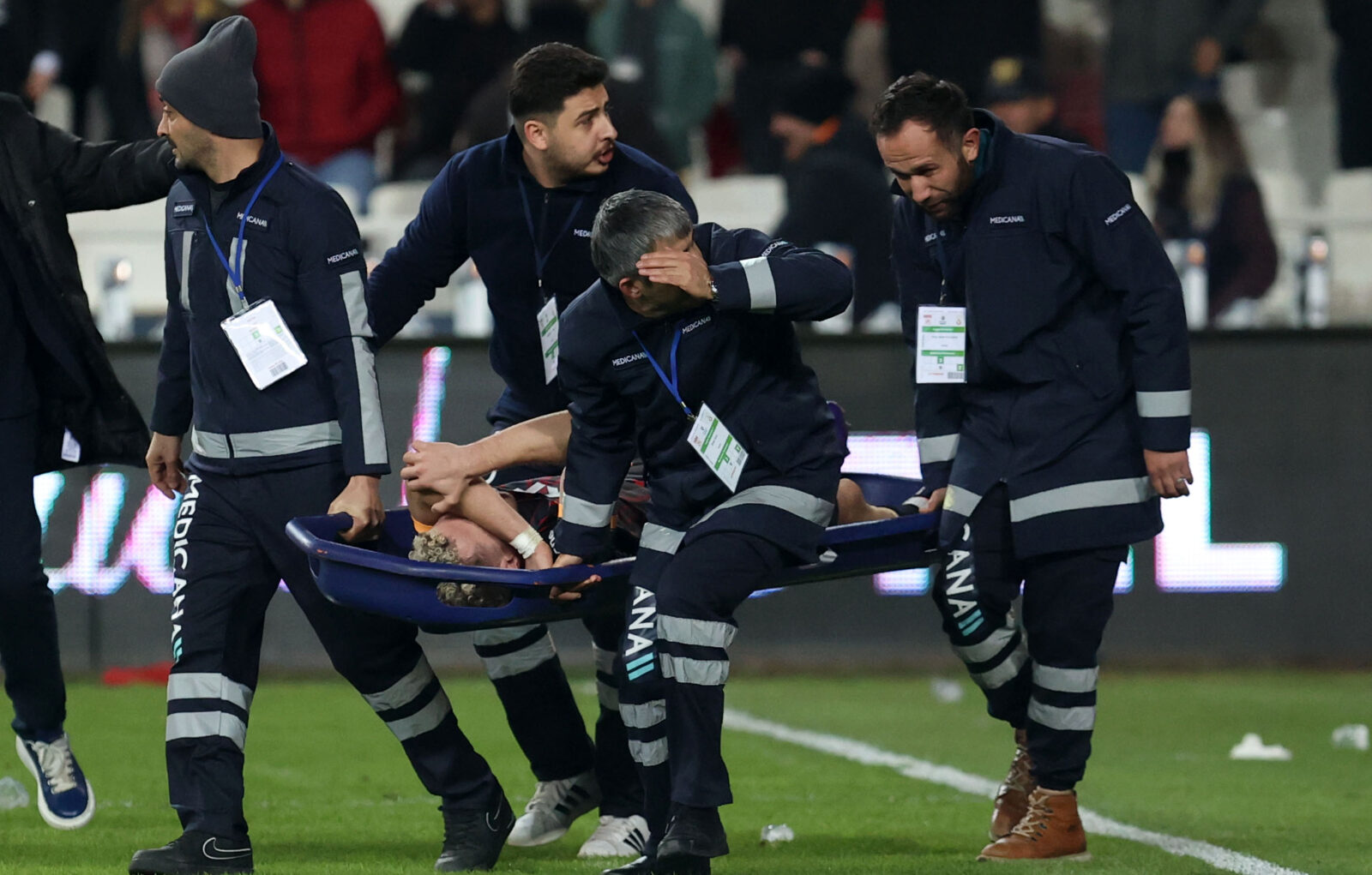 Baris Alper Yilmaz of Galatasaray injured