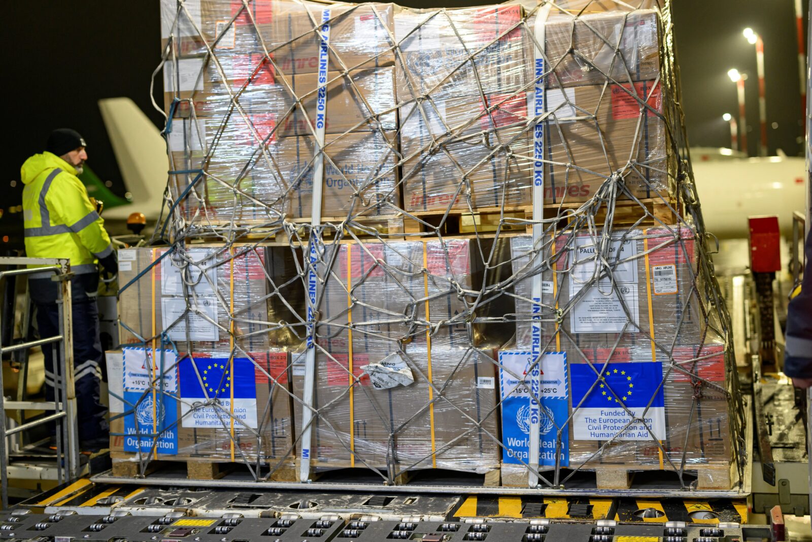 WHO delivers 50 tons of medical aid to Türkiye for Syria