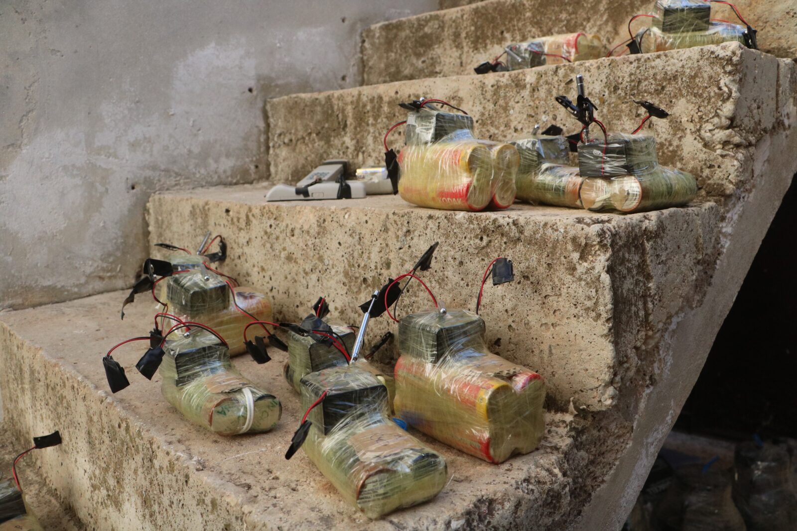 Explosives seized in Tel Rifaat during Syrian National Army's operation