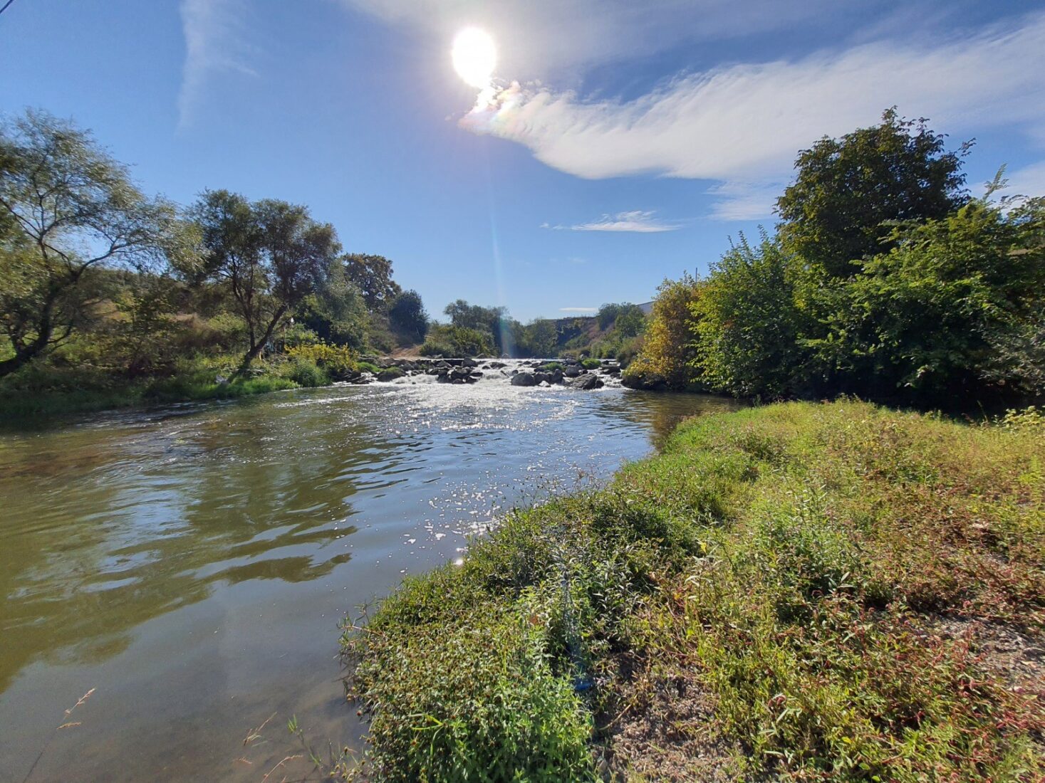 The Granikos River, near the Granikos Battlefield, one of Alexander the Great's most important battles, Canakkale, Türkiye, December 18, 2024. (IHA Photo)