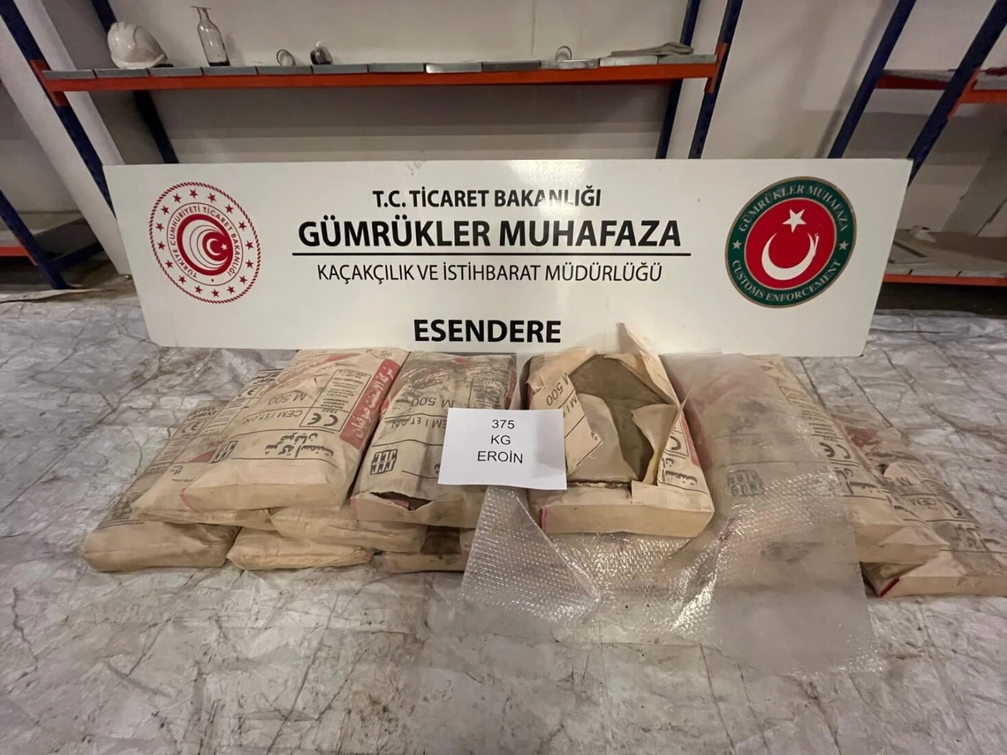 Turkish Customs Enforcement seizes 493kg of drugs worth $15M