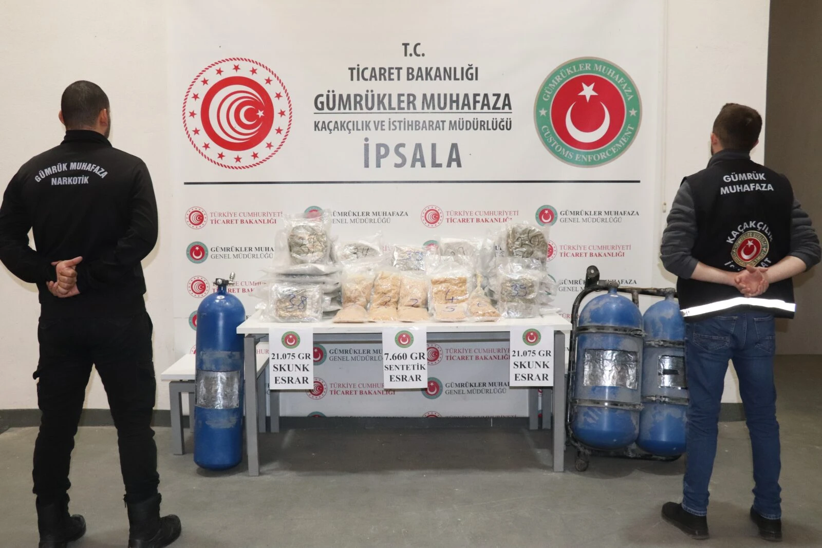 Turkish Customs Enforcement seizes 493kg of drugs worth $15M