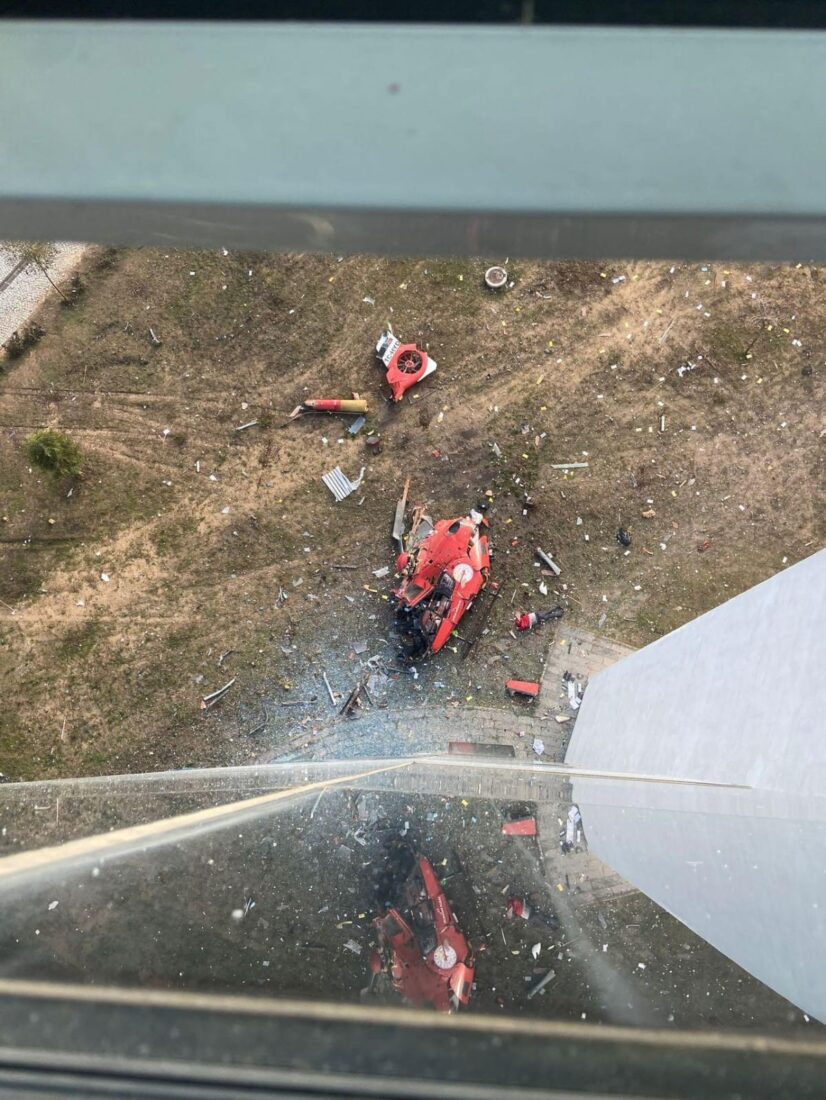 Helicopter crashes into Mugla Training & Research Hospital, Türkiye