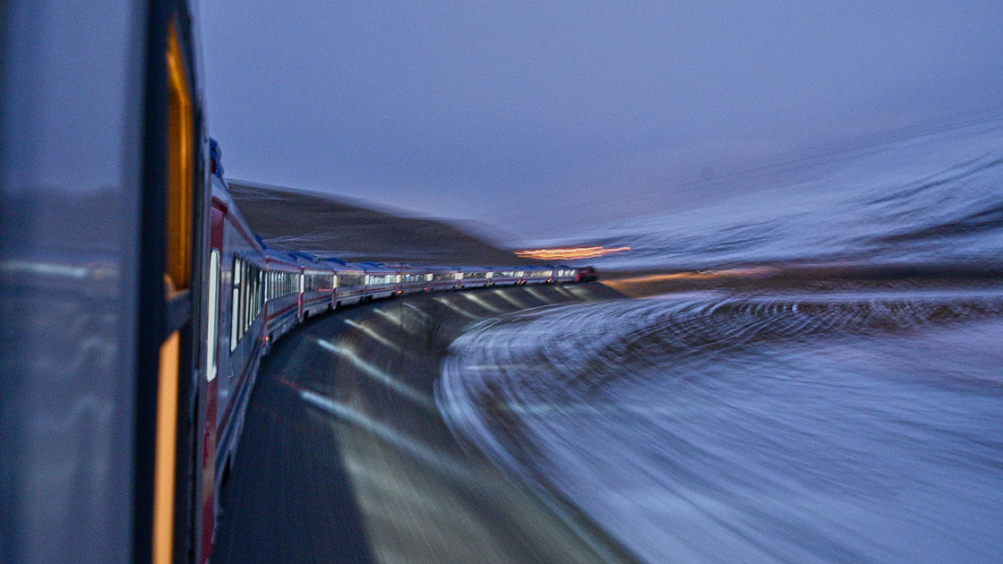 Touristic Eastern Express train in Turkey