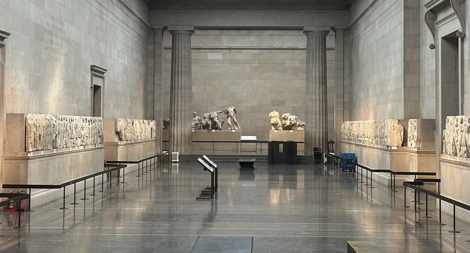 A view of the interior of the British Museum in London, showcasing its architecture and exhibitions, taken on September 17, 2013.