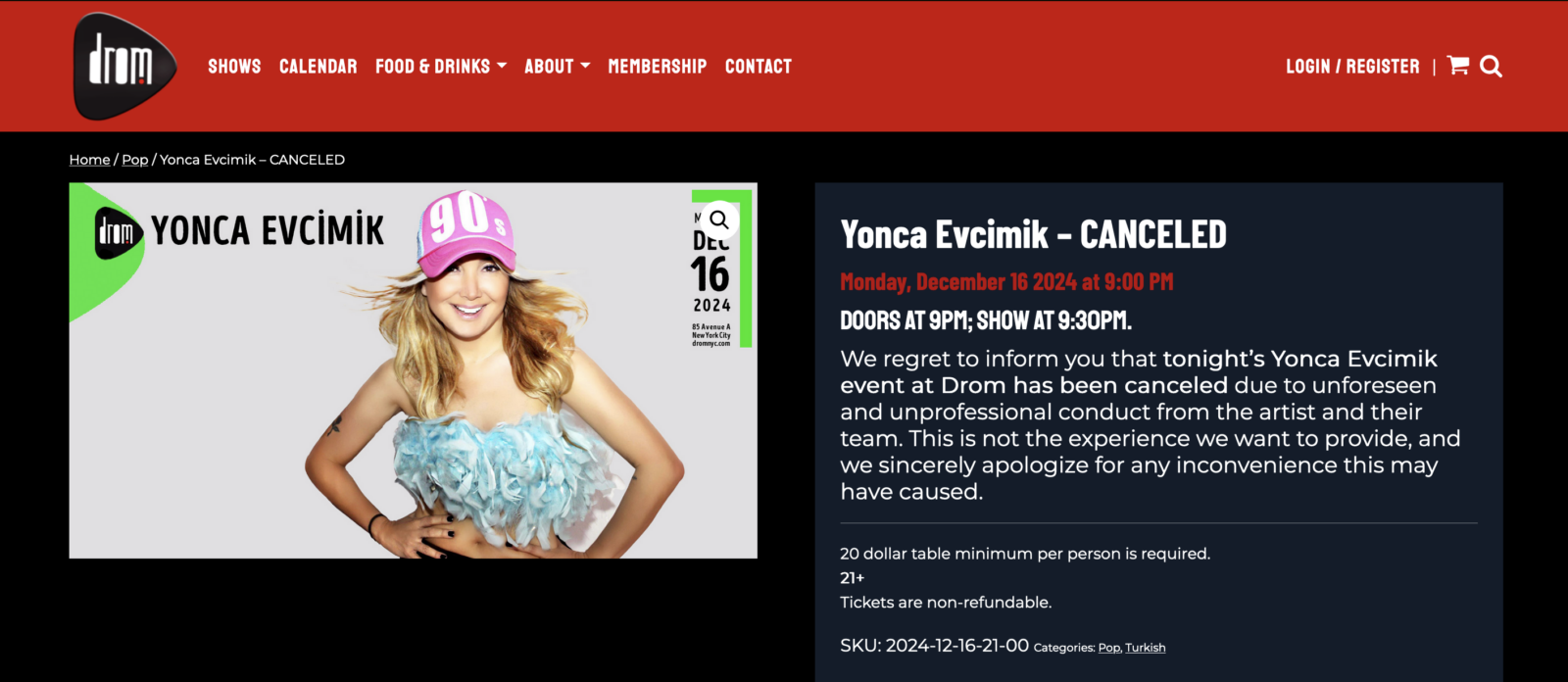 Turkish pop star Yonca Evcimik