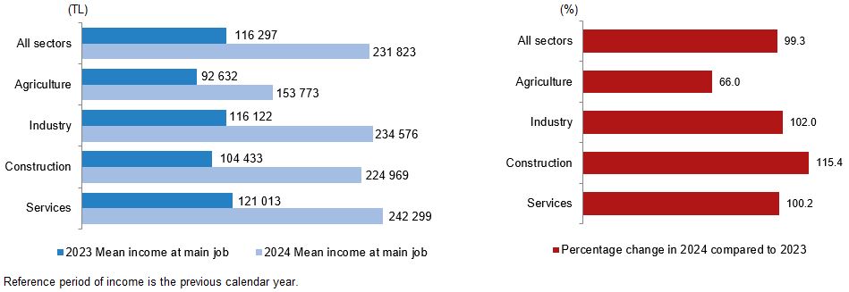 Türkiye's annual household incomes soar by 106.9% in 2024: TurkStat