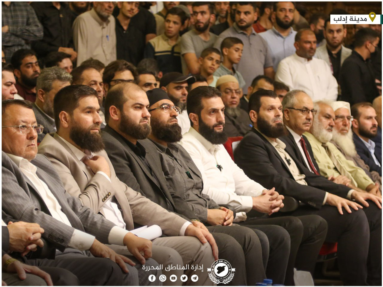 Abu Mohammed al-Jolani visiting a book fair, in Idlib, Syria.