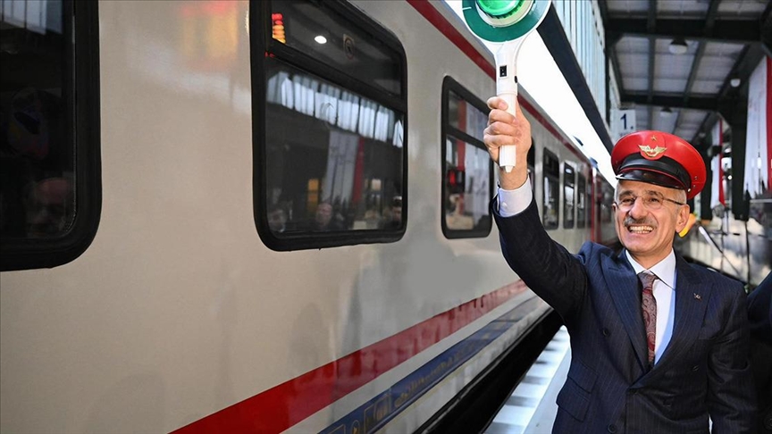 Touristic Eastern Express train in Turkey