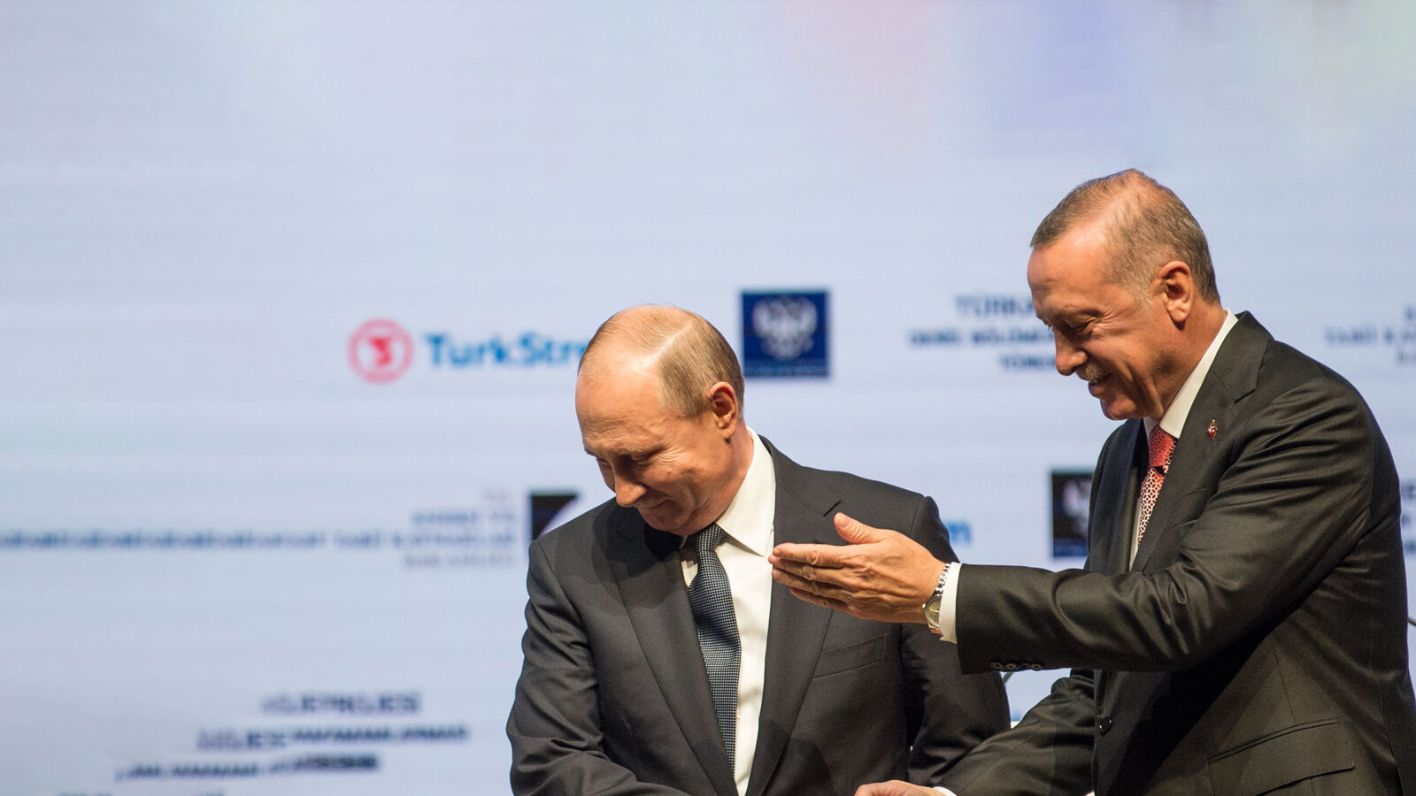 Turkish President Tayyip Erdogan and Vladimir Putin