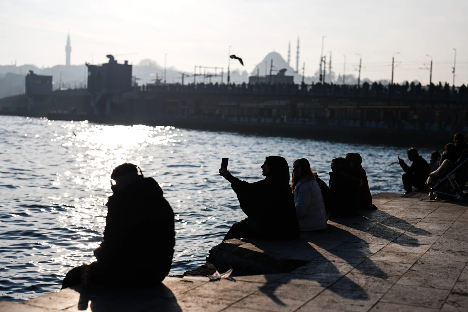 Locals and tourists spent time