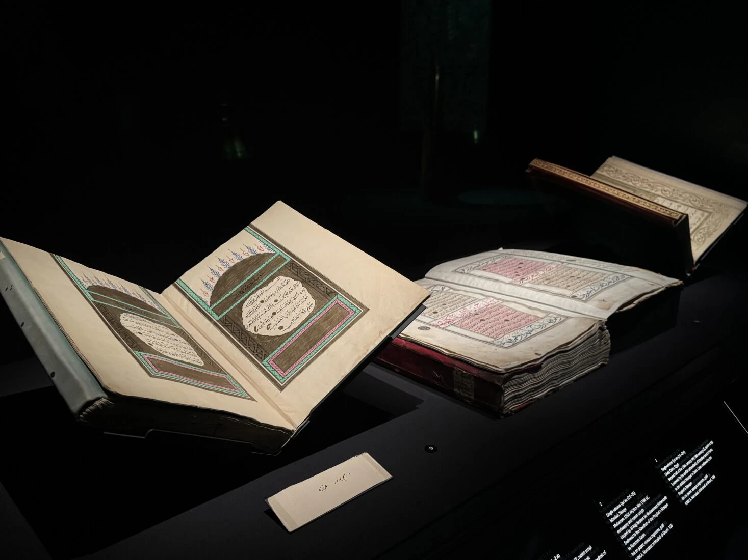 A view of the second edition of the ‘Biennial of Islamic Arts’ at King Abdulaziz International Airport in Saudi Arabia, organized by the Diriyah Biennial Foundation on January 24, 2025.