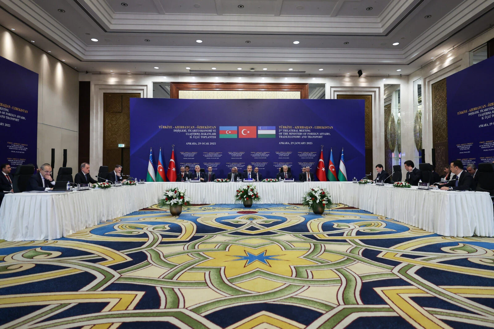 FM Fidan emphasizes Middle Corridor's key role in trade at trilateral meeting