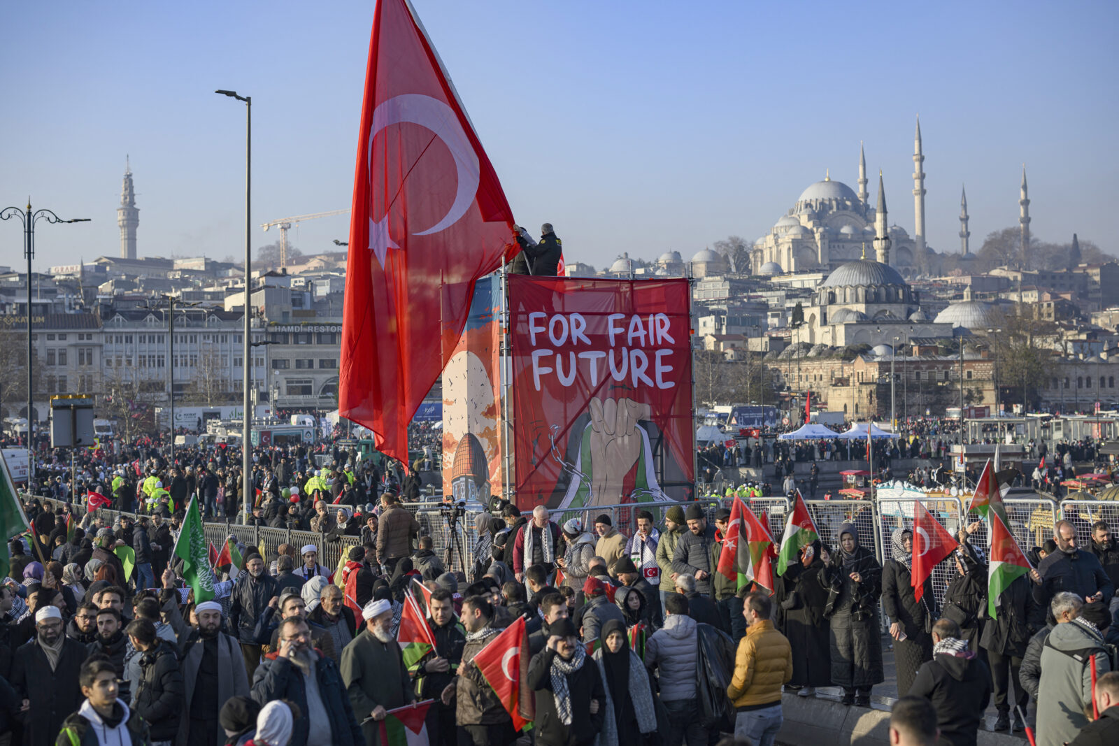 Over 450,000 rally in Istanbul for Gaza, calling for justice, end to Israeli occupation