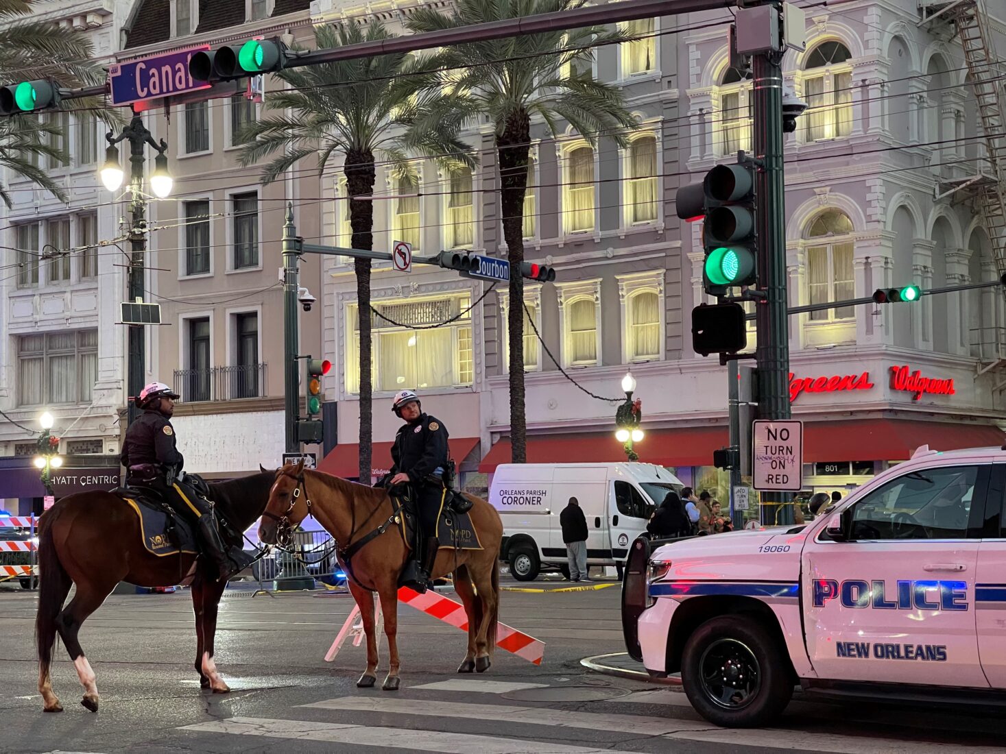 Mass casualty incident strikes Bourbon Street in New Orleans, US