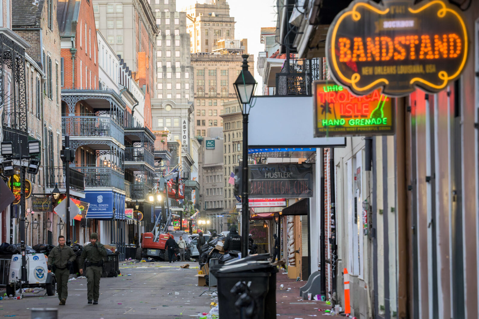 Mass casualty incident strikes Bourbon Street in New Orleans, US